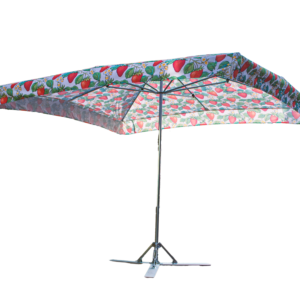 Parasol Handlowy 3x2 - Nadruk Truskawki
