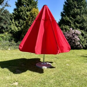 Parasol restauracyjny 4 m (z podst. 70 kg) (CZERWONY - OUTLET)